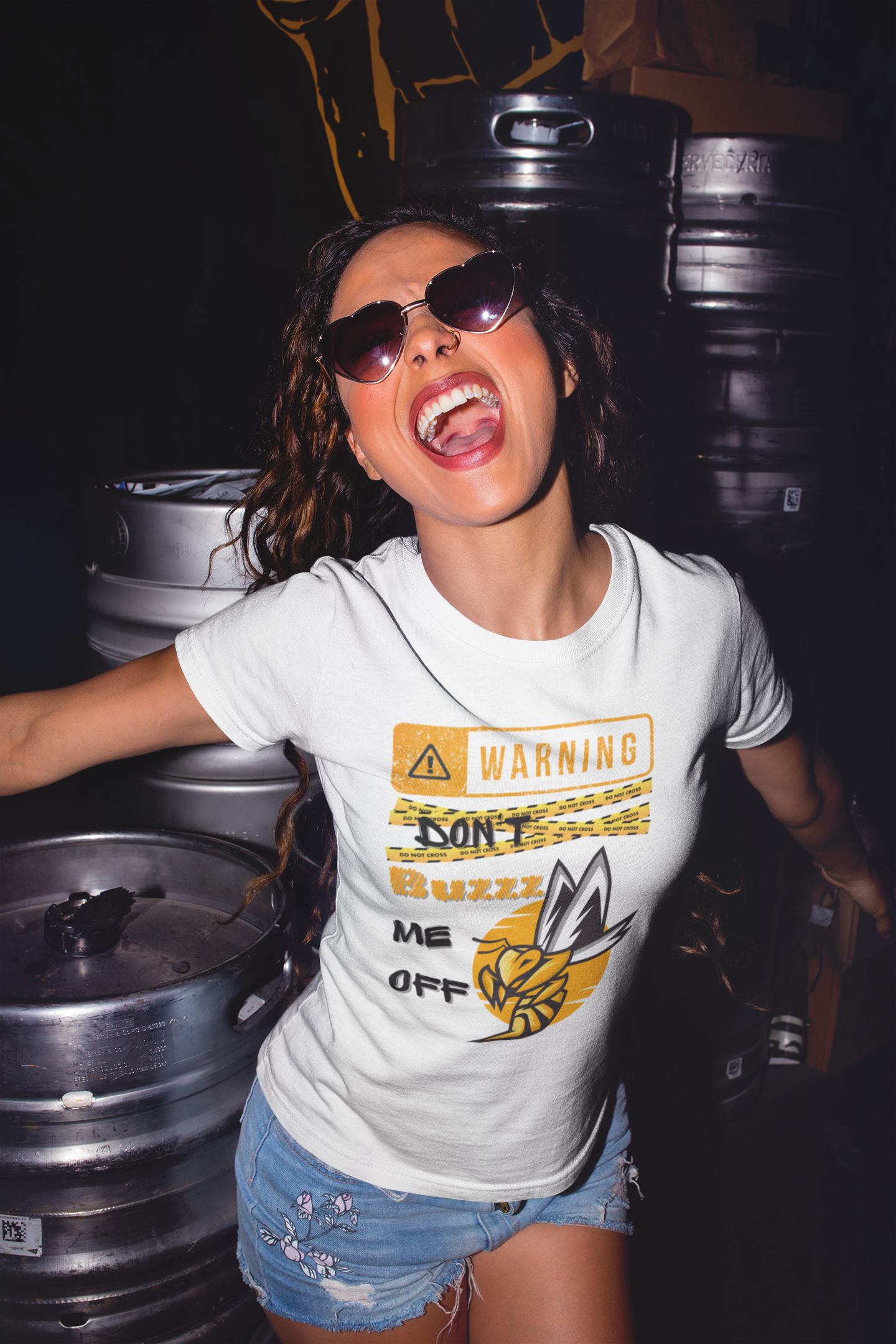Warning ☢️ Don’t Buzz Me Off  -Unisex Premium t-shirt